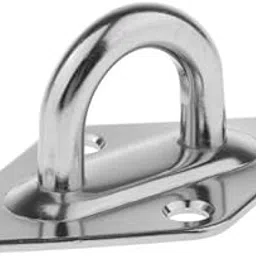 JAZZY PEARLS® 2x304 Stainless Diamond Pad Eye Durable for Marine Grade Polished Finish-image-15