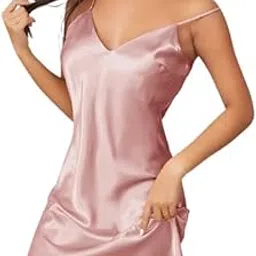 marquisa Satin Silk Sexy Night Dress for Woman, Honeymoon Dress & Sleep Dress for Girls and Women-picture-59