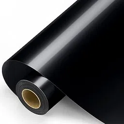 Black Gloss Permanent Adhesive Vinyl Roll for All Cutting Machines Decorative Sticker Car Sticker Scrapbooking Signs Glossy Waterproof 12" x 11ft-picture-13