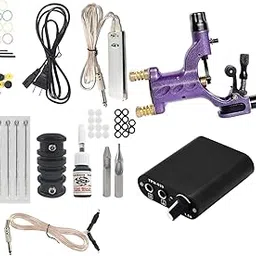 ATORSE® Complete Starter Tattoo Kit Color Inks Tattoo Supplies Power Supply Purple-picture-10