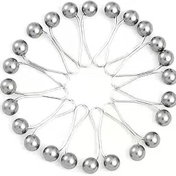 BBBIKINI Wonderful Hijab Pins Clips for Women, Cute Scarf Clip Hijab Pins Pearl Brooch Pins, Headscarf Shawl Scarf Muslim Hijab Scarf Clips Safety Pins Buttons Wedding Dress Decorative Boutonniere 12Pcs-picture-31