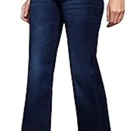 miss chase Women's Wide Leg Mid Rise Regular Stretchable Denim Jeans-picture-49