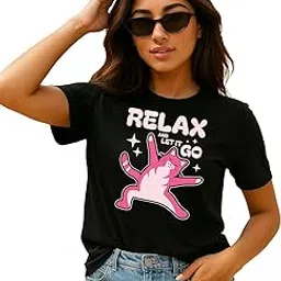 juneberry Women’s Pure Cotton Regular Fit Printed T-Shirt – Everyday Casual Wear, Travel & Weekend Outfit Tee (Colors: White, Swan White & Black)-picture-13