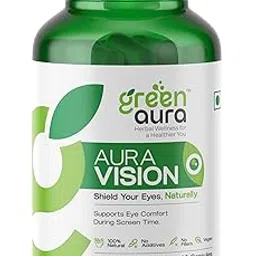 GreenAura Vision Eye Care Capsules - 60 Vegan Herbal Capsules | Supports Eye Comfort, Hydration & Blue Light Protection | Improves Day & Night Vision, Soothes Irritated Eyes | Natural Marigold, Bilberry & Saffron | No Additives-picture-44