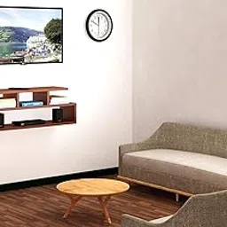 PICKWOOD MT-CW Wall Mount TV Entertainment Unit Set Top Box Stand for Living Room in Frosty Classic Walnut- Ideal for up to 32" Screen-picture-17