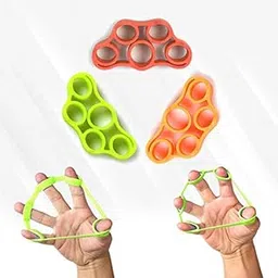Cougar Finger Resistance Bands Finger Grip Exerciser Strengtheners Trainer Hand Resistance Bands for Forearm Exercise/Guitar Finger Pack of 3 Pieces-picture-15