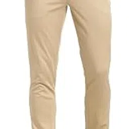 turtle Men Cotton Beige Checked Narrow Fit Stretchable Casual Trousers-picture-45