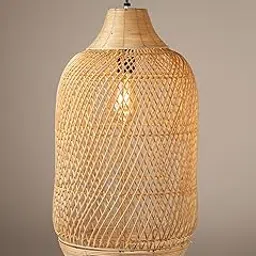 Habere India-All the Cultures Fabricating India Bamboo Lampshade | Cane Lamps | Wicker Lamps | Cafe Lights | Rattan Ceiling Lamps | Hanging Lights Lamp (01)-picture-22