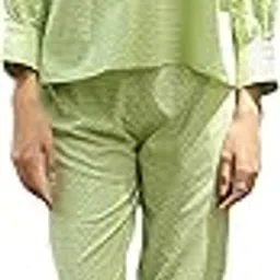 say Floral Printed Pure Cotton Co-ords Set for Women and Girls (S)-picture-32