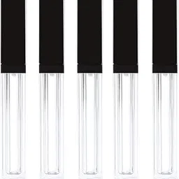 Hunky Dory 5ml Premium Qaulity Plastic Unbreakable Travel Empty Lip Gloss,Lip Care,Costemic, Oil Bottles Transparent Empty Clear Lip Containers Tubes,Refillable Bottle,Eyelashes (Pack of 3)-image-55