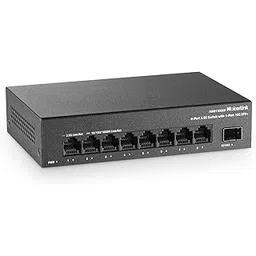 MokerLink 8 Port 2.5G Ethernet Switch with 10G SFP+ Slot, 8x2.5G Base-T Ports Compatible with 100/1000Mbps, Mini Size, Metal Unmanaged Fanless Multigigabit Network Switch-image-12