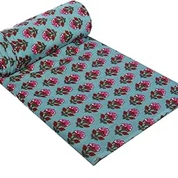 Fashionmart Pure Cotton Unstitched Jaipuri Handmade Digital Printed Fabric Material for Women Kurta/Blouse/Palazzos/Piece Material for Women’s (3.5 Meter)-picture-18