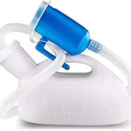 2000ML Portable Male Urinal For Hospital Camping Car Travel With 65" Long Tube(White)-image-30