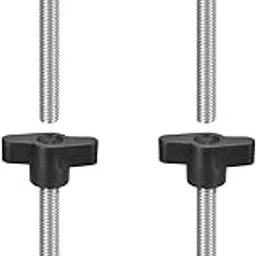 uxcell 4Pcs Clamping Screw Knob, M8 x 80mm Metric 304 Stainless Steel T Shaped Thumb Screws Handle for Quick Remove Hand Tightening Knob Replacement-image-11