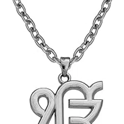m men style Silver plated Khanda Sikh Punjabi Khanda Sikh Symbol of Faith Sikhism Jewelry Silver Zinc Metal Pendant Necklace Chain For Men And Women SujalPn2022225-picture-18