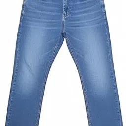 Classic Straight Leg Jeans, Medium Wash Denim, Pocket Design-picture-46
