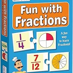 Creative's Fun with Fractions | Math Educational Game | Numbers Fun Game | 28 Sets of Two Piece Match-ups, an Activity Book for 6 & Up Kids-picture-16