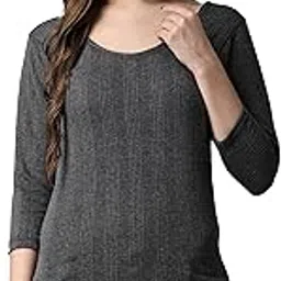 ff Thermal Warmer Vest for Women Ultra Soft 3/4 Sleeves Scoop Neck Winter Inner Wear Top Johns Underwear-picture-42