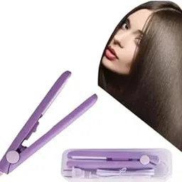 Mini Hair Straightener and Curler 2-in-1 — Portable Electric Flat Iron for Straightening & Curling Hair, Dual-Use Ceramic Hair Styling Tool for Women-image-15