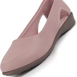 fausto Women Stylish Backless Casual Ballets | Low Heel Cut-Out Slip-On Ballerinas | Comfortable Walking Flats Sandals | Memory Cusion Insole-picture-44