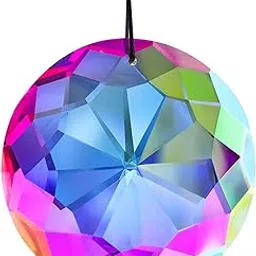3'' Crystal Prism Suncatcher for Windows Hanging AB Color Glass Crystal Sun Catcher Beads for Pendants Rainbow Maker for Indoor Outdoor Home Garden-picture-19