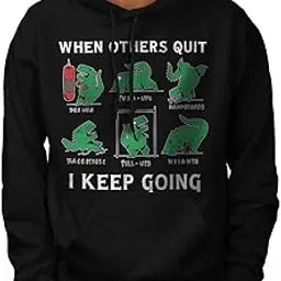 apsra trendz Humorous Dinosaur Workout Boxing Push-ups Mens Hoodie Printed Non-Zipped with Convenient Kangaroo Pockets Hoodie for Men/Women-picture-25