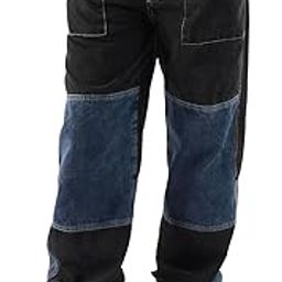 the souled store Dawn Men and Boys Blue and Black Baggy Fit Joggers-picture-21