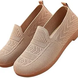 mastyle Women's Spring Breathable Mesh Cloth Shoes – Lightweight Slip-On Hollow Flat Shoes-picture-26