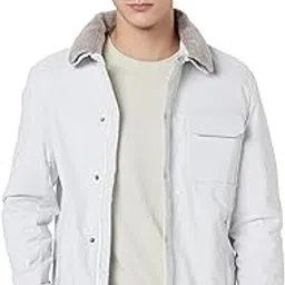 qube by fort collins Men's Regular Fit Lightweight Jacket with Fur Collar - Warm, Stylish & Winter-Ready-picture-24