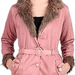 oriex the original fashion Women Fur Jacket Full Sleeves With Belt-82-picture-10