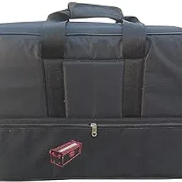 SG Musical Fabric Indian Folding Harmonium Bag (Padded Gig Bag) |Harmonium Cover, Black-picture-14