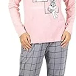 litelooks clothing Women's Cotton Print Full Hand Night Suits – Comfortable & Stylish T-Shirt & Payjama Set for Women Night Dress with Pockets image 1