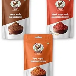 KSHAAR Spices Premium Chutney Combo Pack, Groundnut, Flax Seed, Coconut Garlic Flavors, Traditional Indian Condiments-picture-30