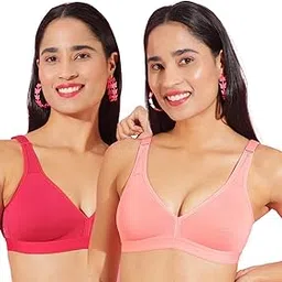 dollar Women's Cotton Blend Non-Padded Wire Free Modern Full-Coverage Bra-picture-27