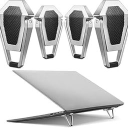 generic Portable Keyboard Laptop Stand Mini Aluminum Keyboard Riser Foldable Cooling Laptop Kickstand Adjustable Lightweight Keyboard Lifter for Desk Computer Laptops Notebooks 12-17 Inch-picture-24