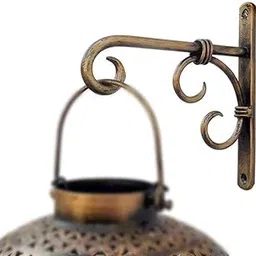 Artsio Craft Store Wall Hanging Bracket – Deluxe Pack of 1 Golden Metal Plant Hanger Hook for Bird Feeders, Planters, Wind Chimes & Lights | Indoor & Outdoor Balcony Décor (6 x 1 x 7 in)-image-46