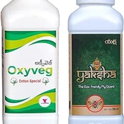 YK Laboratories OxyVeg + Yaksha for Flies & Larva (Spodoptra Caterpillar) Control (500ml + 500ml)-picture-22
