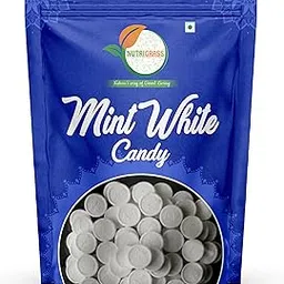 NUTRIGRASS White Mint Candy (Pepper Mint Goli) Safed Mint | 400g-picture-47