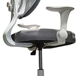 Beeds Ergonomic Office Chair with Dual Back Support Adjustable Armrests Smooth Wheels Breathable Seat for Comfortable Work Study at Home (Grey)-picture-54