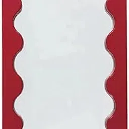 MERISHOPP Tabletop Makeup Mirror Vanity Table Mirror for Bedroom Bathroom Vanity Table Red-picture-40