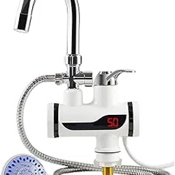 Elevea 𝟏𝟓 𝐘𝐞𝐚𝐫𝐬 𝐖𝐚𝐫𝐫𝐚𝐧𝐭𝐲 Instant Hot Water Shower Faucet Gyser – Electric Shower Heater with 360° Rotation, LED Display, Fast Heating & Tankless Design-picture-50