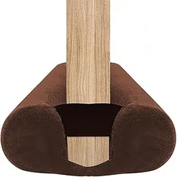 BKSAI Door Draft Stopper for Doors No Adhesive Draught Excluder Under Door Wind Blocker for Bottom of Door,Reduce Noise Draught Excluder Sweep Sound Proof (Brown 24-29IN / Distance Under The Door 1IN)-picture-24
