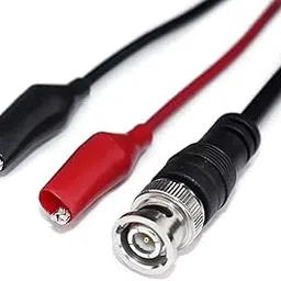 CLATE Multifunction Combination Test Cable Wire BNC Pin Male Plug to Dual Alligator Clip Oscilloscope Test Probe Lead (1.2 Meter / 120 cm) - Black-picture-37