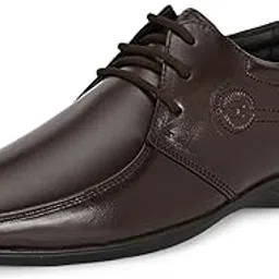 blue leather by centrino mens 4081 Blue Leather Men's Formal Shoes | Genuine Leather Upper with Cushioned Footbed | Sleek & Stylish Design for Office & Formal Wear Lace-up design | Durable Anti-Skid Sole-picture-28