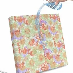 Outdoor Cushion Cover 2 Pack, Abstract Gradient Green Orange Floral Patio Furniture Cushion Covers Replacement Waterproof Couch Sofa Seat Covers, Watercolor Artwork Chairs Protector Slipcovers-image-10