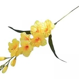 MERISHOPP 5xArtificial Gladiolus Flower Vivid Artificial Flower for Home Office Festival Yellow-image-39