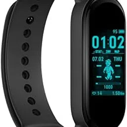 Texton M7 Smart Watch Band Fitness Heart Rate with Activity Tracker Waterproof Like Steps Counter, Calorie Counter, BP for Unisex-picture-20