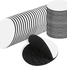 10 Pcs 2.5 inch Double Sided Hook Loop Dots Tape with Adhesive Sticky Back Round Self Adhesive Fastener Tape for Carpet, Couch Cushions, DIY, Stair Treads Carpet-picture-10