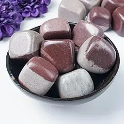 Hindcraft Narmada Tumbled Stones - Reiki Chakra Healing - Decorative Pebbles & Vase Fillers - Tumble Stone for Jewellery, Vastu Correction - Home Office Decor -Gift Item - 13 Pieces Set-image-14