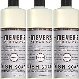 Mrs. Meyers Liquid Dish Soap (Lavender , 16 Fluid Ounce) - Pack of 3 image 1